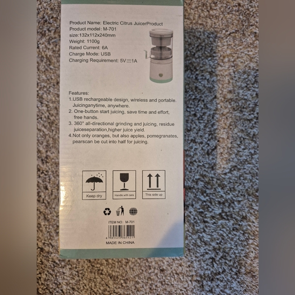 NIB Portable Automatic Multifunctional Juicer - Picture 9 of 11